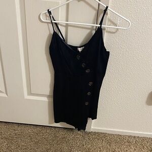 Elegant Black Women's Romper